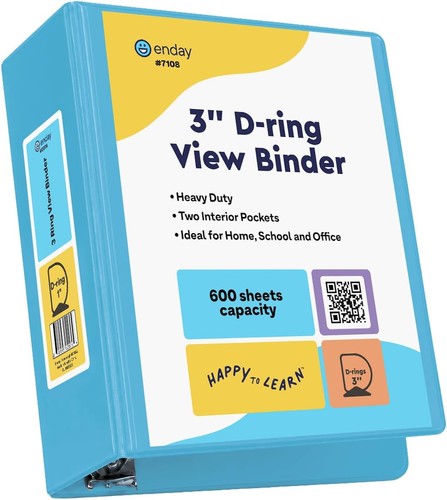 Inch binder blue - binder, 3