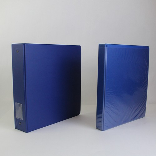 Lot dark blue three - of, three-ring