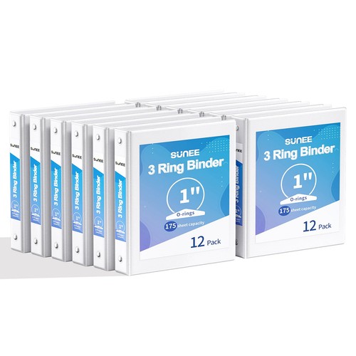 Ring binders inch 12 pack - 3, 1