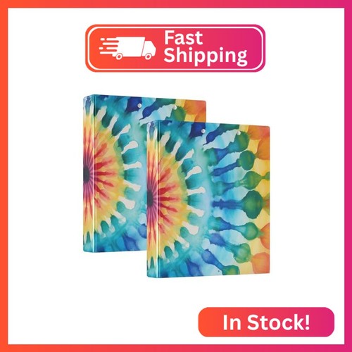 Ring binder rainbow tiedye - ring,