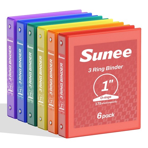 Sunee inch binders - 1, 3