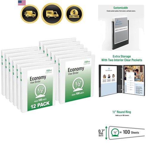 Economy view ring binders - ring,
